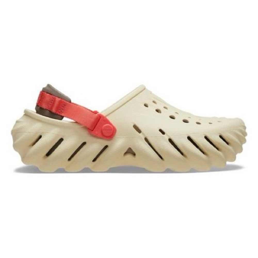 CROCS Kids Water Shoes in Cream and Red
